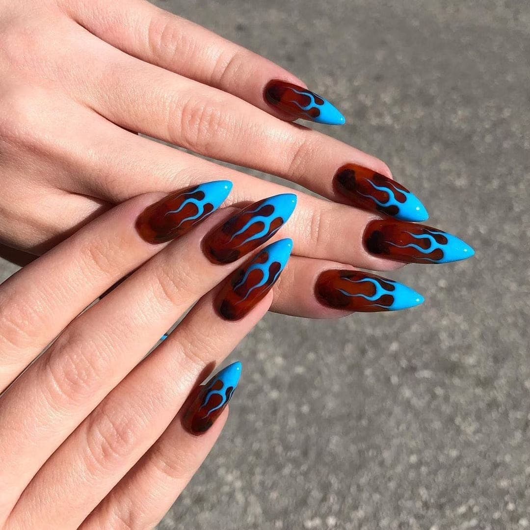 French Flame Press On Nails — photo 2