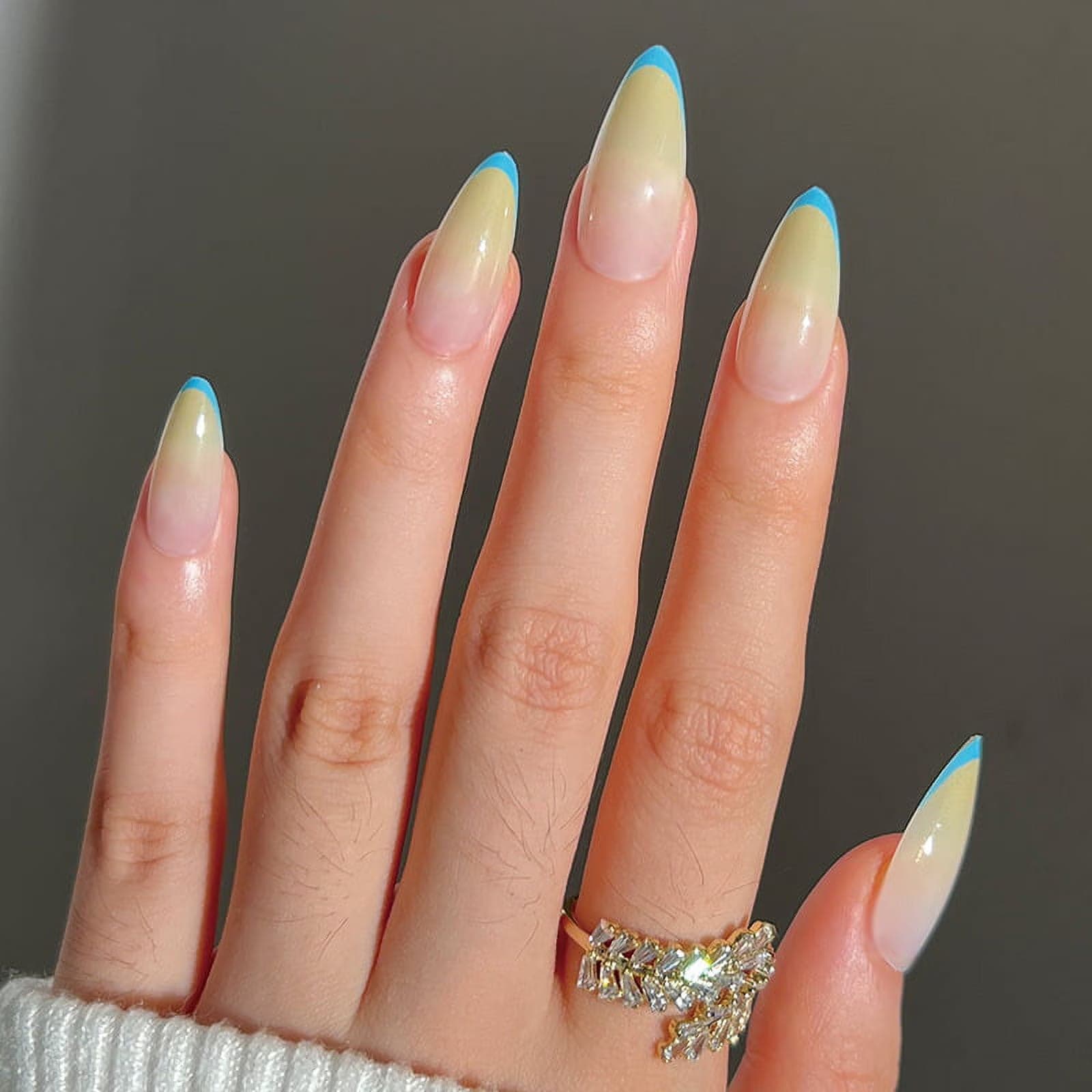 French Ombre Press On Nails